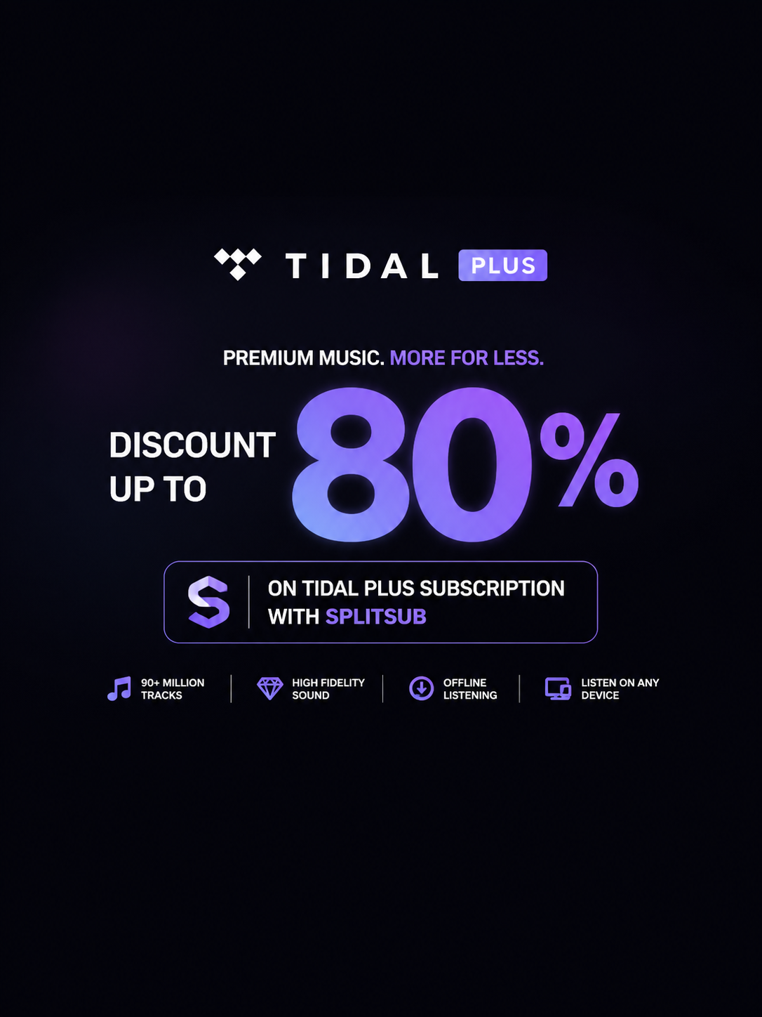 TIDAL (HiRes FLAC & Dolby Atmos • Upgrade to Own Account) - Image 1